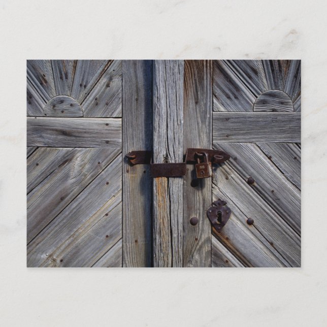 Postal Puerta de madera (Anverso)