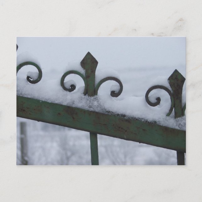 Postal puerta de nieve (Anverso)