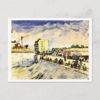 Postal Puerta de París Ramparts, Vincent van Gogh