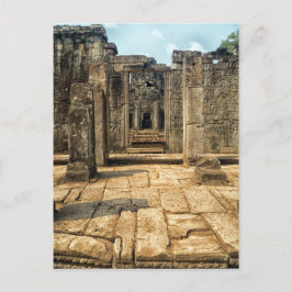 Postal Puerta de piedra exterior, Ruinas del templo de Ba