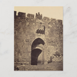 Postal Puerta de San Esteban en Jerusalén