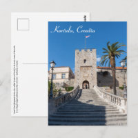 Puerta de Tierra en la ciudad de Korcula - Dalmaci