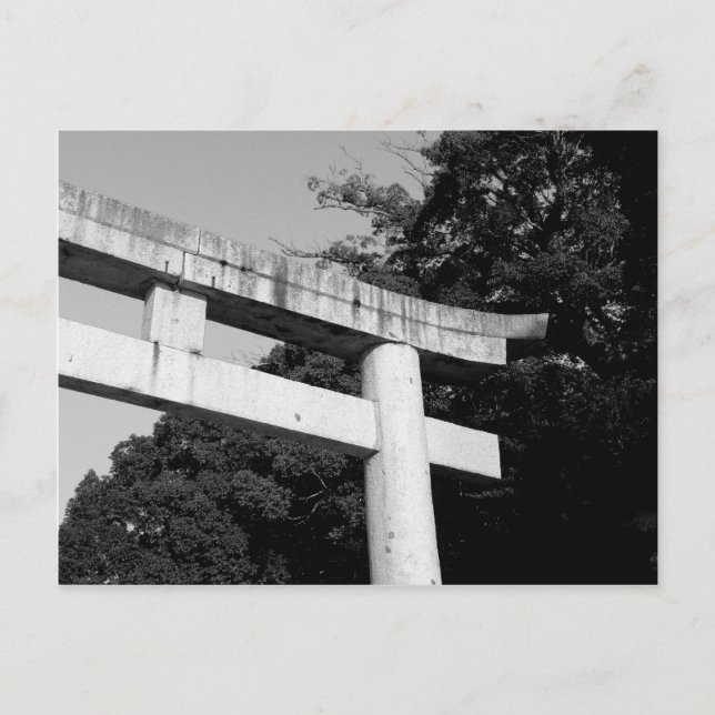 Postal Puerta de Torii de Piedra (Anverso)
