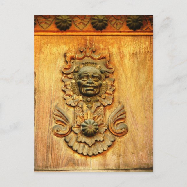 Postal Puerta de transporte, Antigua, Guatemala (Anverso)