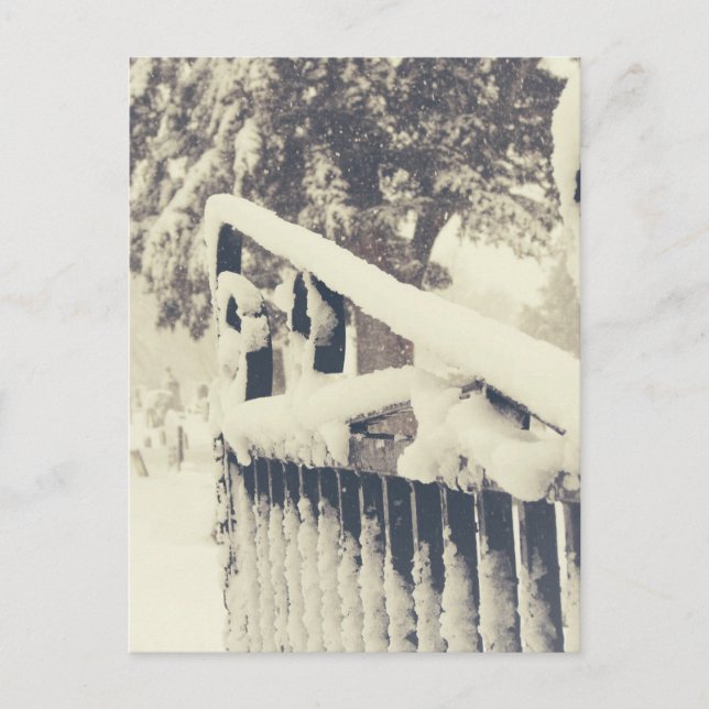 Postal Puerta del Cementerio del Invierno (Anverso)