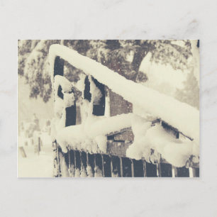 Postal Puerta del Cementerio del Invierno