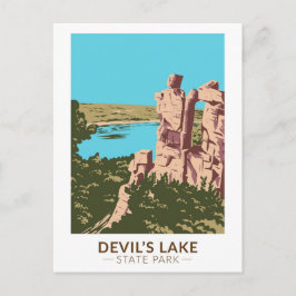Postal Puerta del Devil's Lake State Park Wisconsin Devil