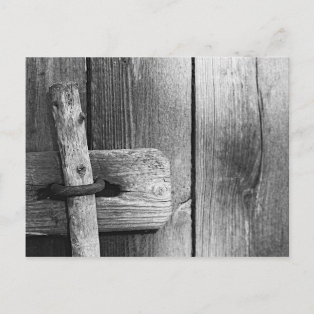 Postal Puerta del granero viejo 4 (Anverso)