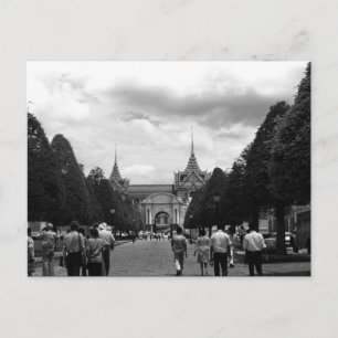 Postal Puerta del palacio real turístico de Bangkok en Ta