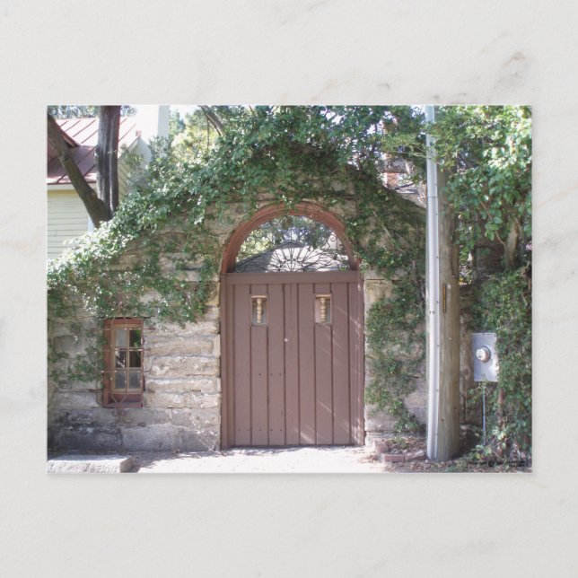 POSTAL PUERTA DEL PATIO DE BROWN (Anverso)
