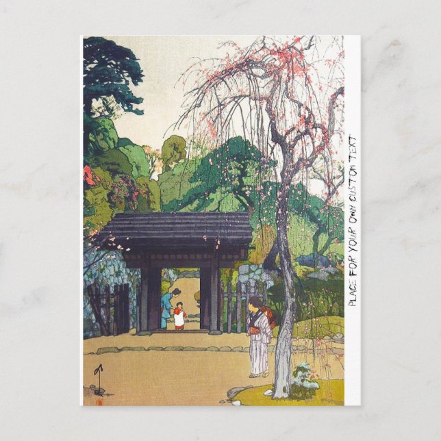 Postal Puerta del templo de Yoshida japonés en orintal de (Anverso)