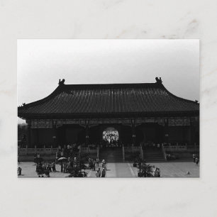 Postal Puerta del templo vintage china Pekín del Cielo