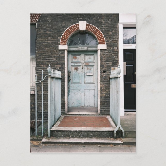 Postal Puerta delantera, Fitzrovia, Londres Reino Unido (Anverso)