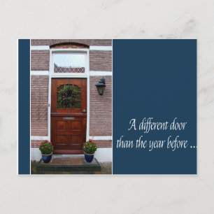 Postal Puerta diferente: los Navidades usaron una nueva t