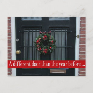 Postal Puerta diferente: los Navidades usaron una nueva t