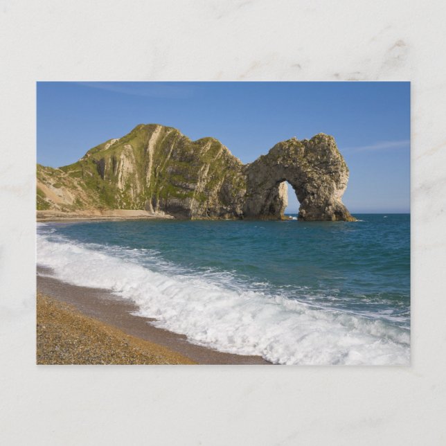 Postal Puerta Durdle, Cala Lulworth, Costa Jurásica, (Anverso)