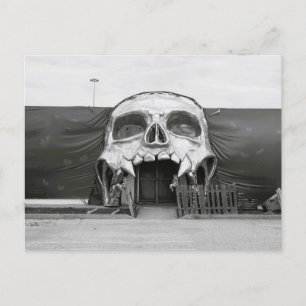 Postal Puerta Embrujada de Halloween Vintage Fort Worth T