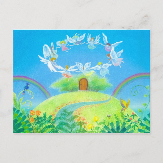Postal Puerta feliz (Anverso)