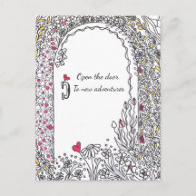 Puerta Floral Caprichosa Nuevas Aventuras Arte Pos