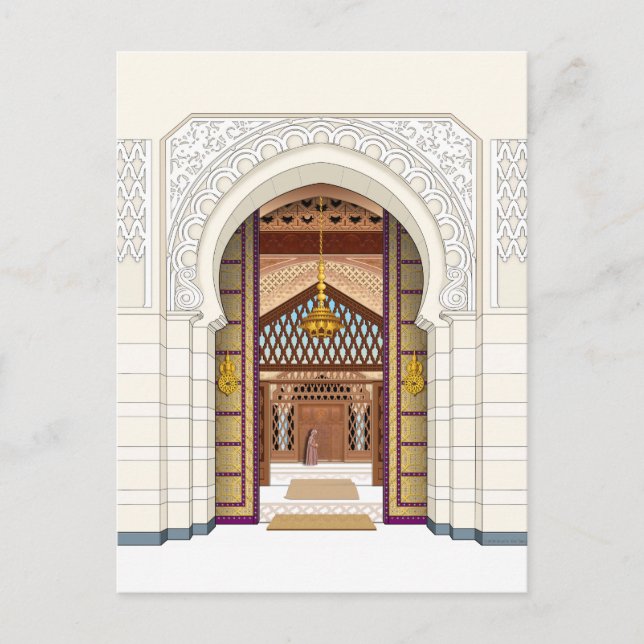 Postal Puerta marroquí (Anverso)