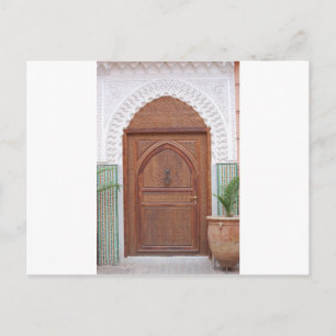 Postal Puerta marroquí