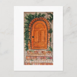 Postal Puerta naranja
