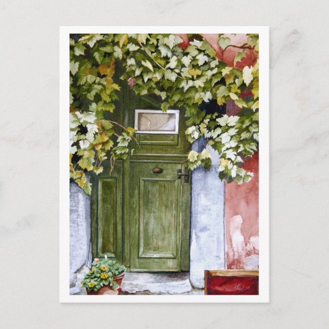 Postal Puerta ocultada (Anverso)