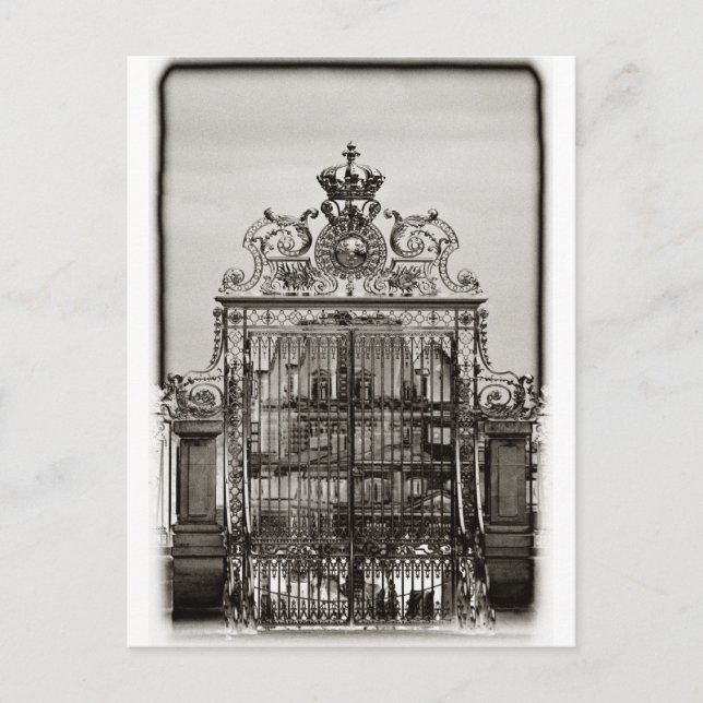 Postal Puerta Ornate, Château Versailles (Anverso)