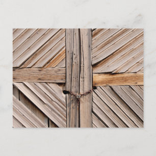 Postal Puerta Rustica de Madera