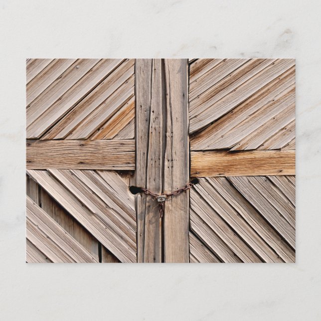 Postal Puerta Rustica de Madera (Anverso)