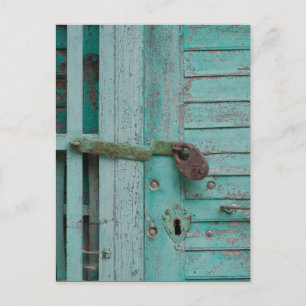 Postal Puerta Turqouise del Weathered