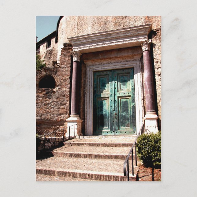 Postal Puerta verde (Anverso)