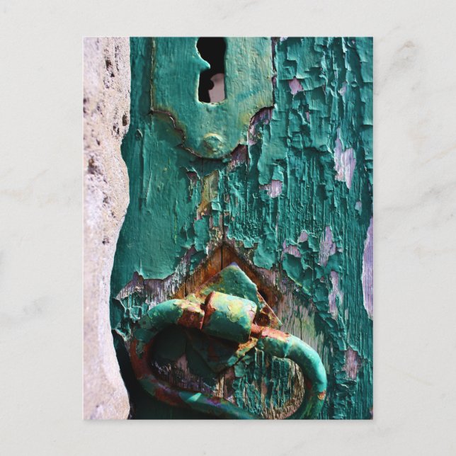 Postal Puerta Vieja Bloquear Azores Portugal (Anverso)