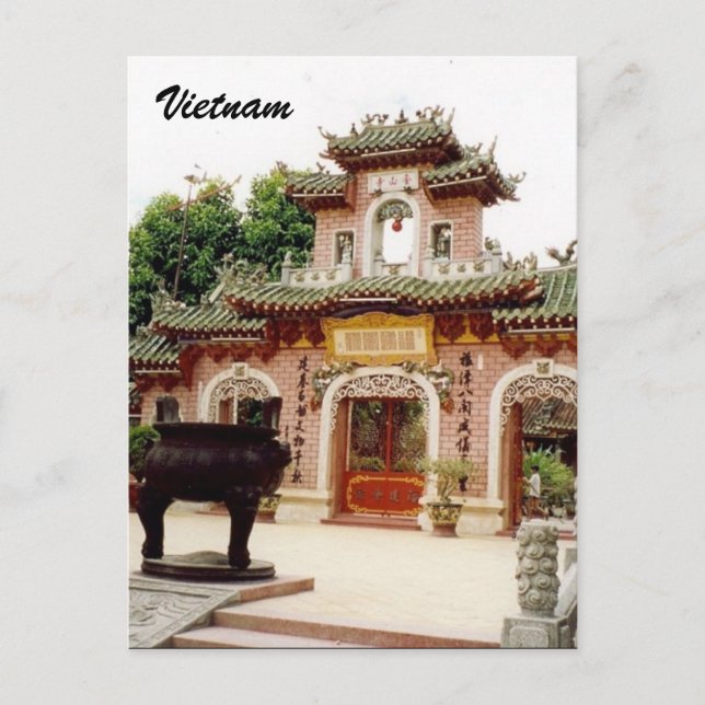 Postal puerta vietnam (Anverso)