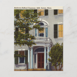 Postal Puerta Vintage, 1818, Salem, Massachusetts