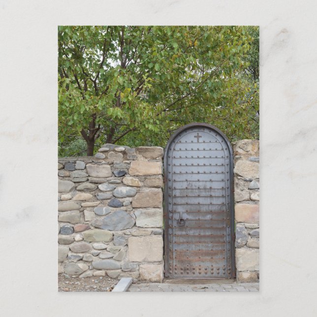 Postal Puerta Y Muro metalizado (Anverso)