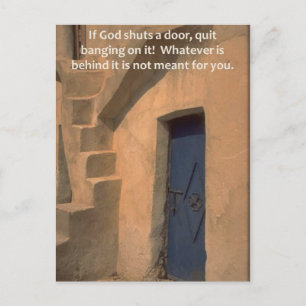 Postal Puertas cerradas