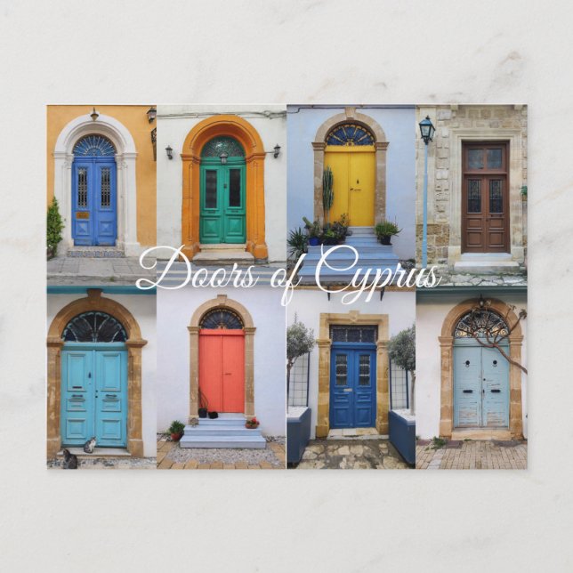 Postal Puertas de Chipre (Anverso)