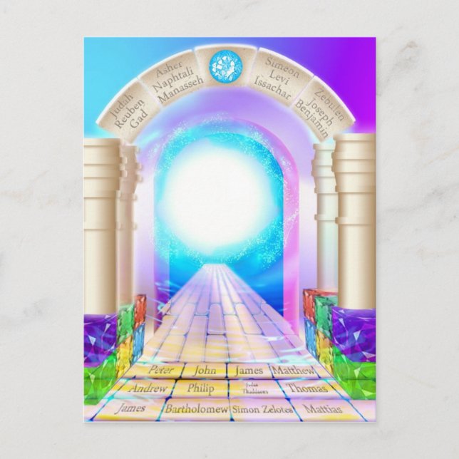 Postal Puertas de la perla (Anverso)