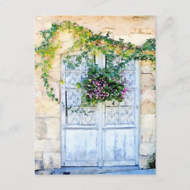 Postal Puertas francesas (Anverso)