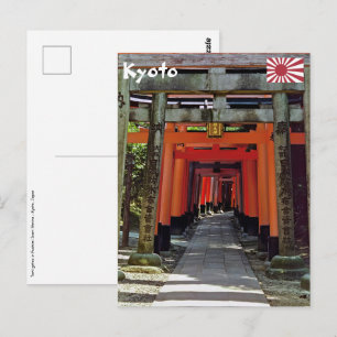 Postal Puertas Torii - Kyoto, Japón, Asia