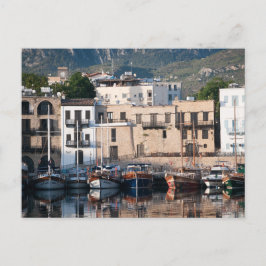 Postal Puerto antiguo de Kyrenia en el norte de Chipre
