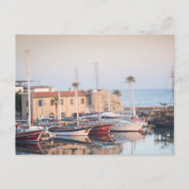 Postal Puerto antiguo de Kyrenia en el norte de Chipre