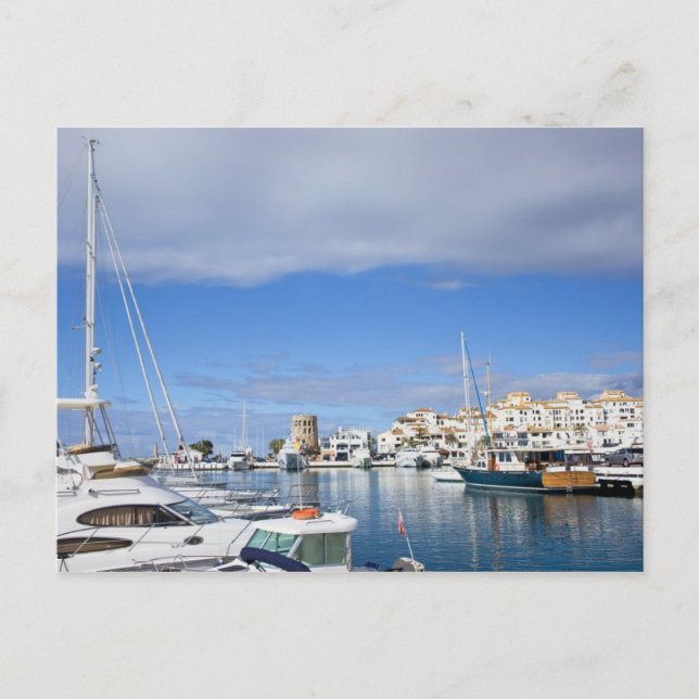 Postal Puerto Banús en España (Anverso)