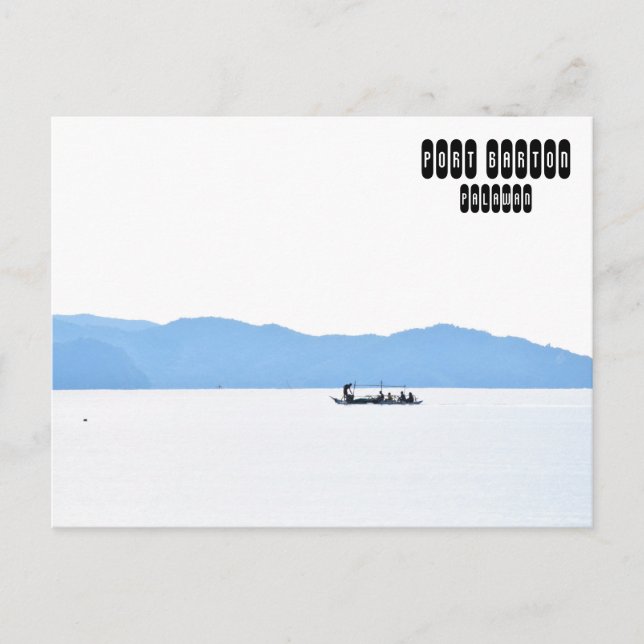 Postal Puerto Bartón de Filipinas (Anverso)