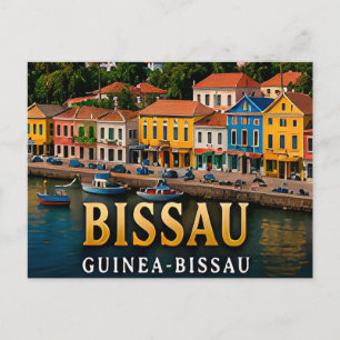 Postal Puerto Colorido y Patrimonio Insular de Bissau