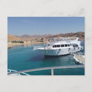 Postal Puerto con yates en el puerto de Sharm el Sheikh