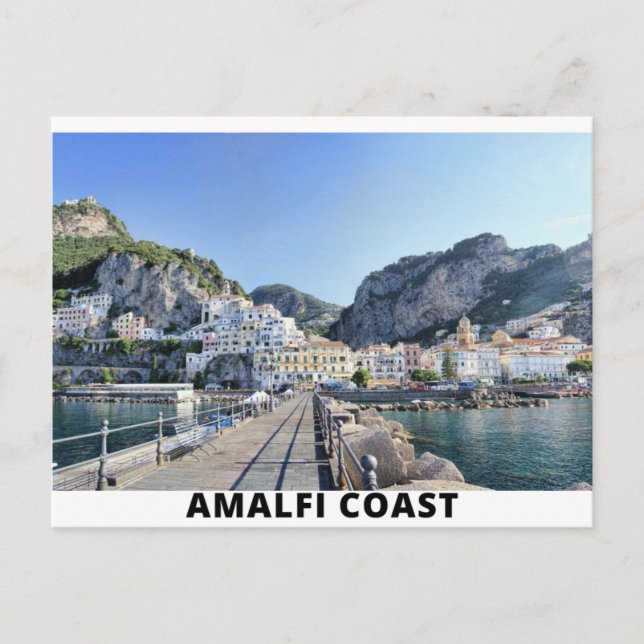 Postal Puerto costero de Amalfi (Costa Amalfitana) (Anverso)
