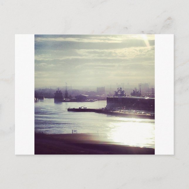 Postal Puerto de Aberdeen (Anverso)