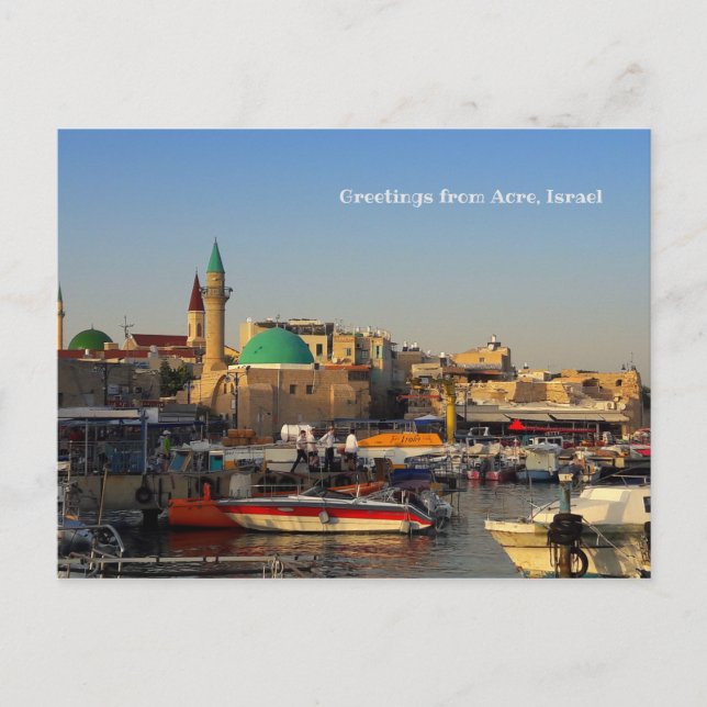 Postal Puerto de Acco (Anverso)